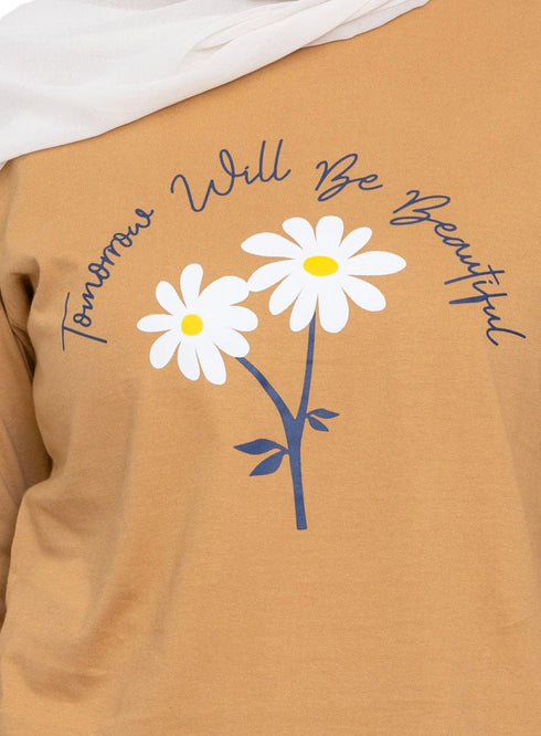 Biscuit Printed Long - Sleeve Design 24 - Khotwh